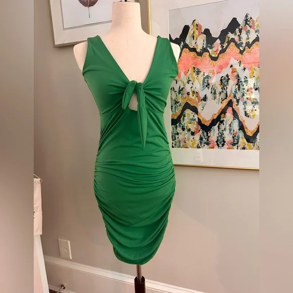 green holiday cocktail dress Mistletoe Sequin Mini Dress (Hunter Green) FINAL SALE